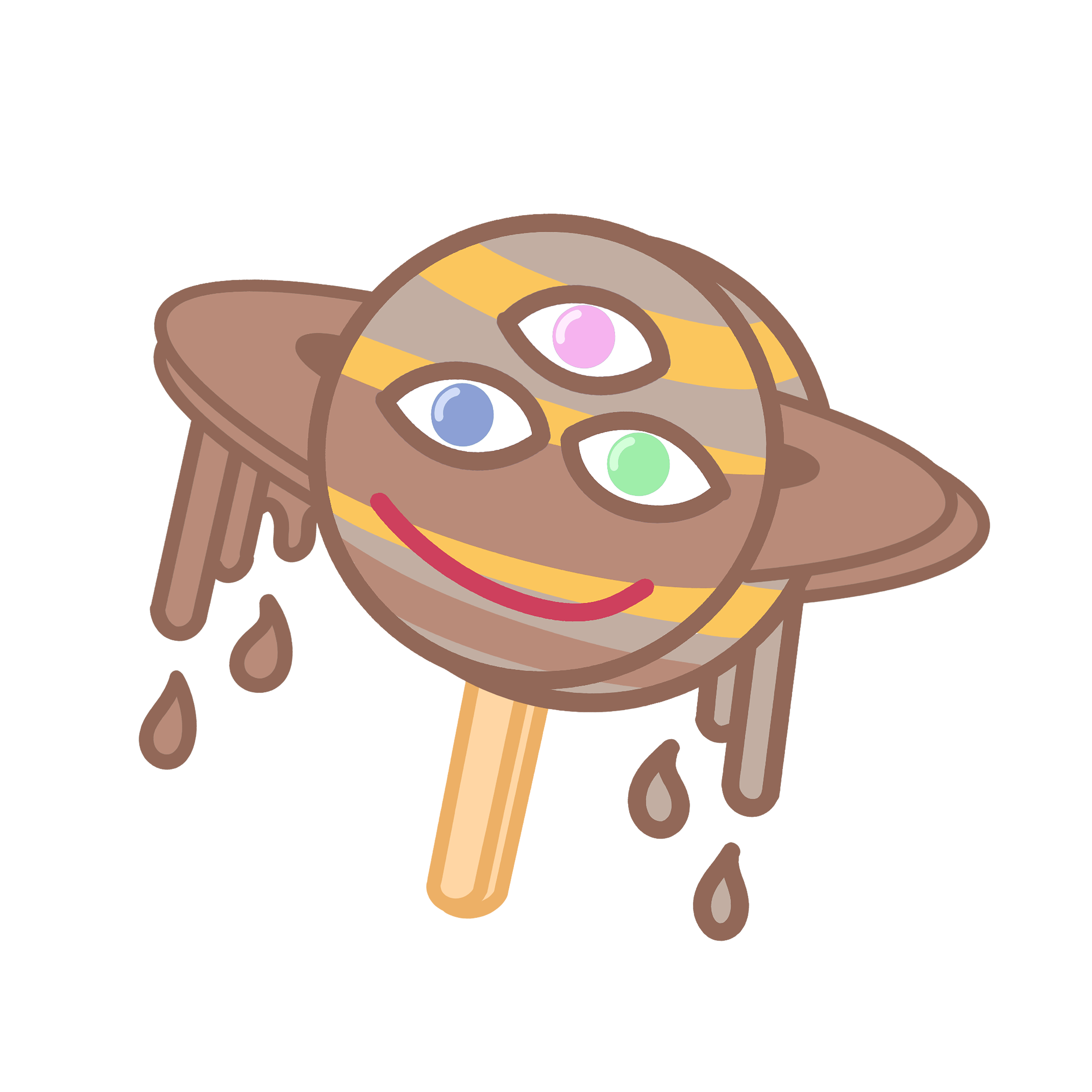 DISHIN® Melt Sticker Pack